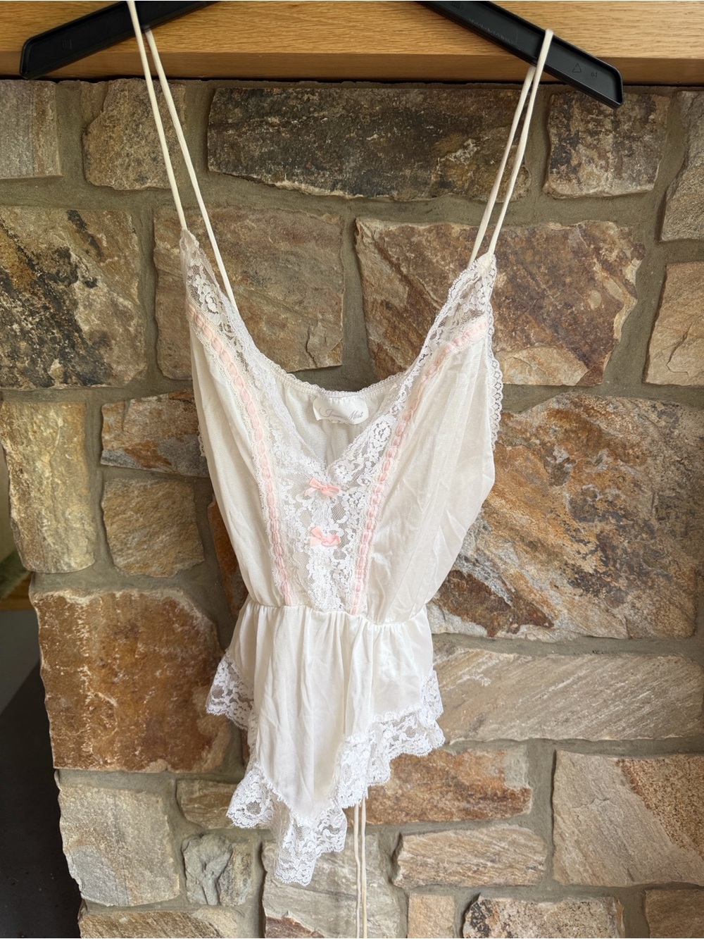 Vintage 1980s Inner Most bridal Teddy  Lingerie w lace